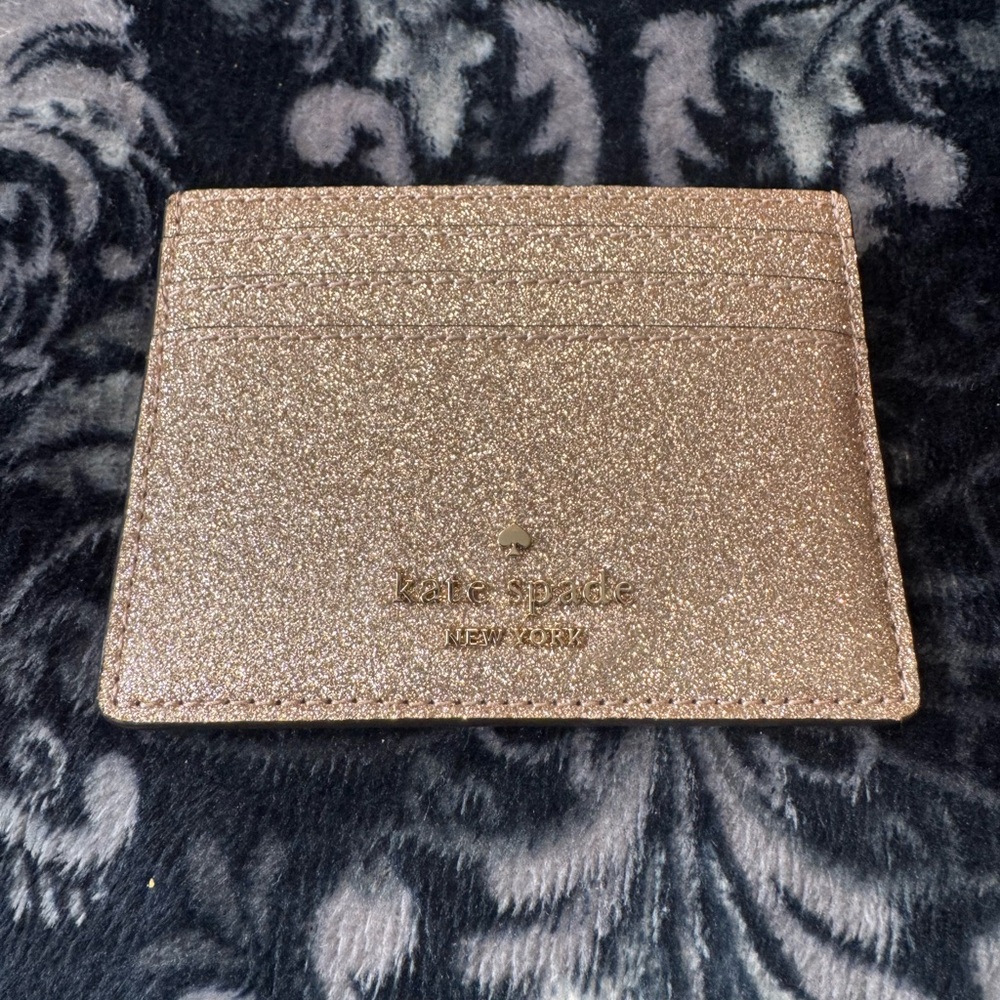 Kate Spade Shimmering Gold Card Holder